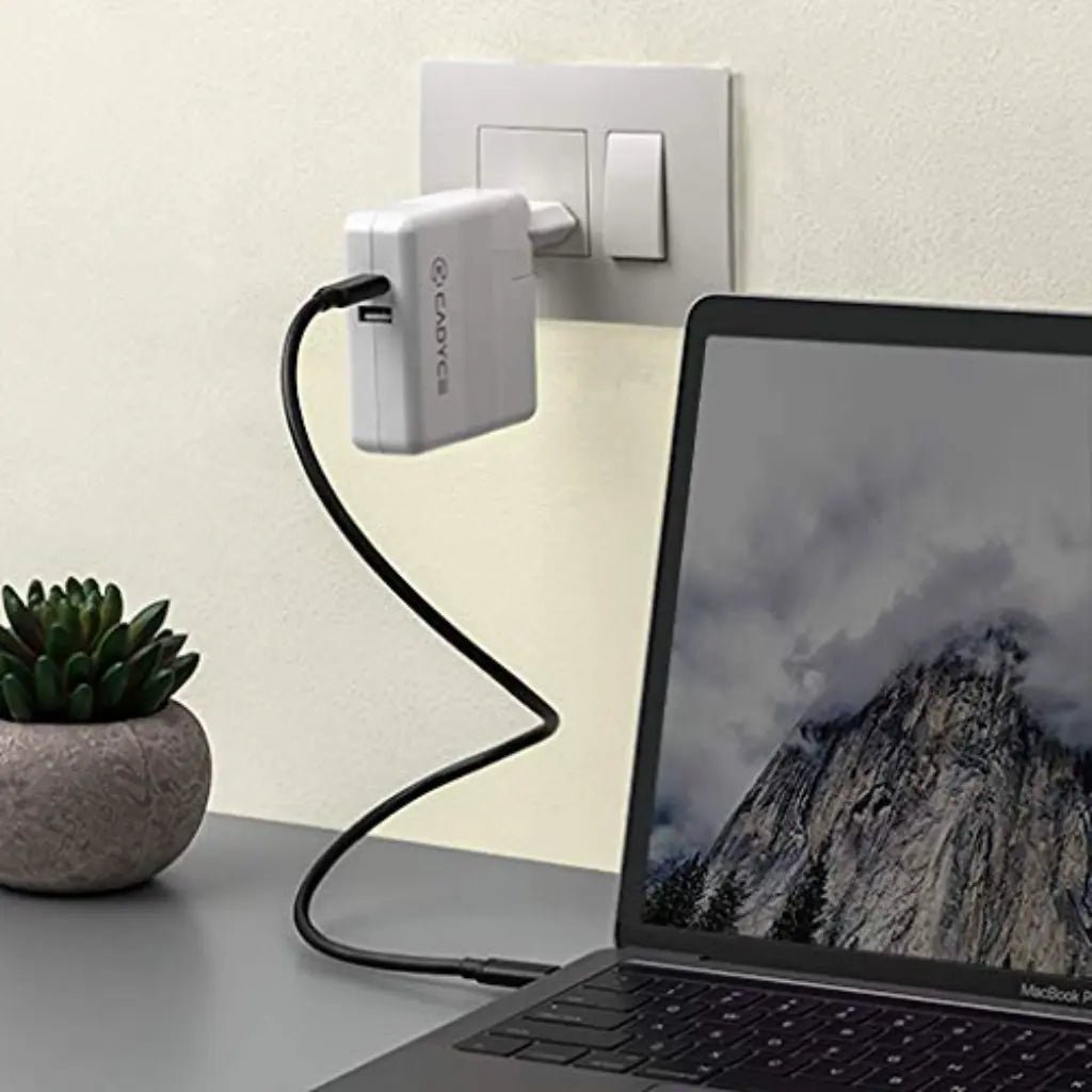 Cadyce CA-CPA87 87W USB-C and USB-A Dual Port Power Adapter