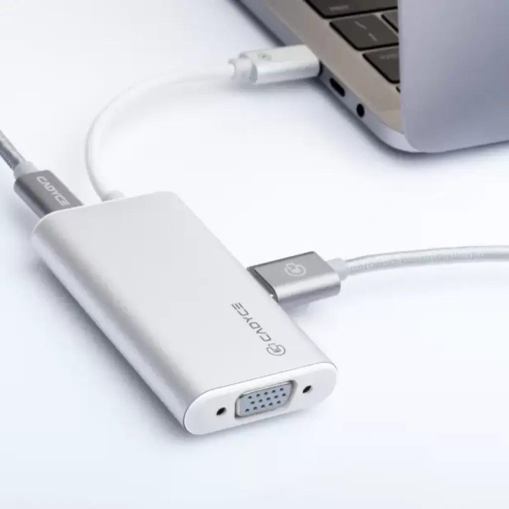 Cadyce CA-CVM USB-C to VGA Multiport Adapter with USB 3.0 Data Port
