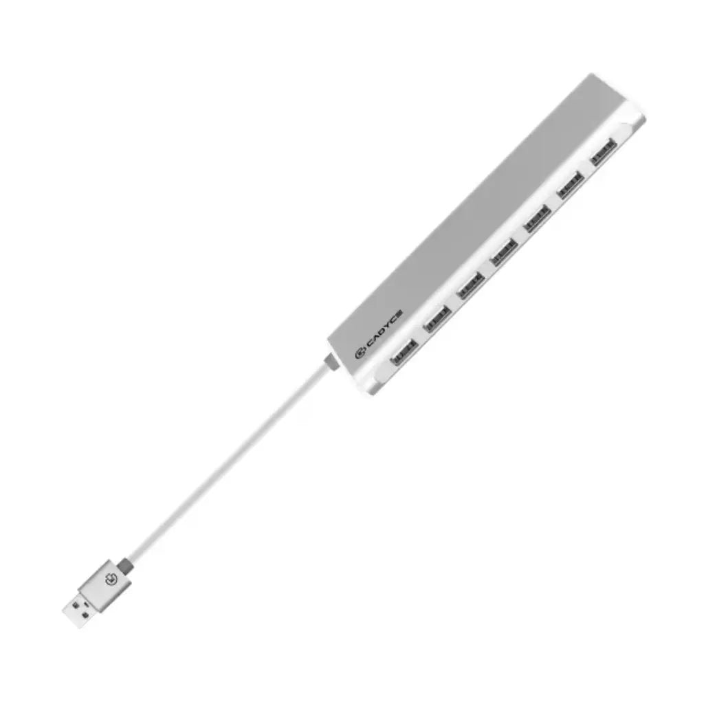Cadyce CA-U10H USB 2.0 10-Port High-Speed Data Hub with External Power Adapter