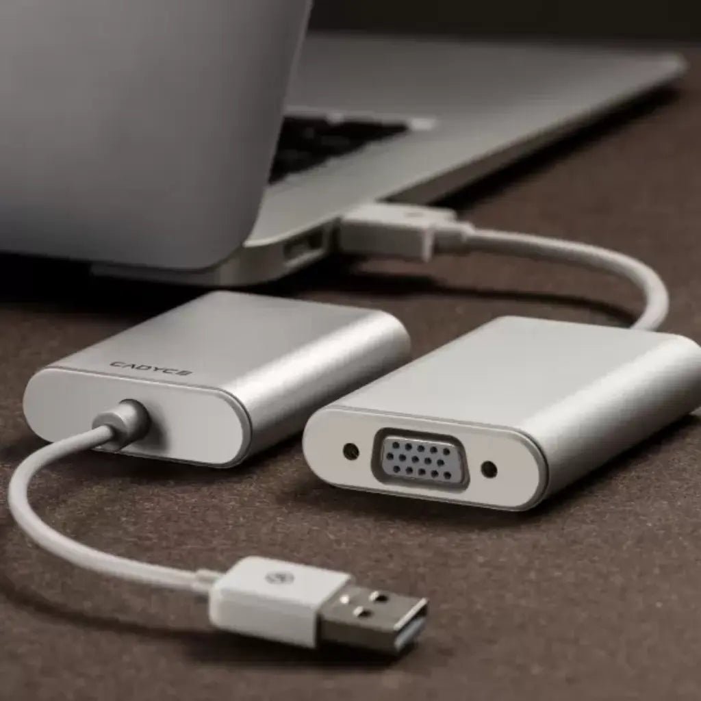 Cadyce CA-U3VGA USB 3.0 to VGA External Video Display Adapter for Windows and macOS