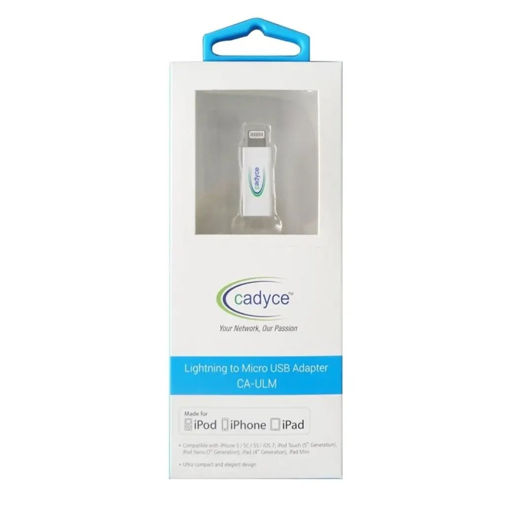 Cadyce CA-ULM Lightning to Micro USB Adapter - High-Speed Data Sync and Charging Connector