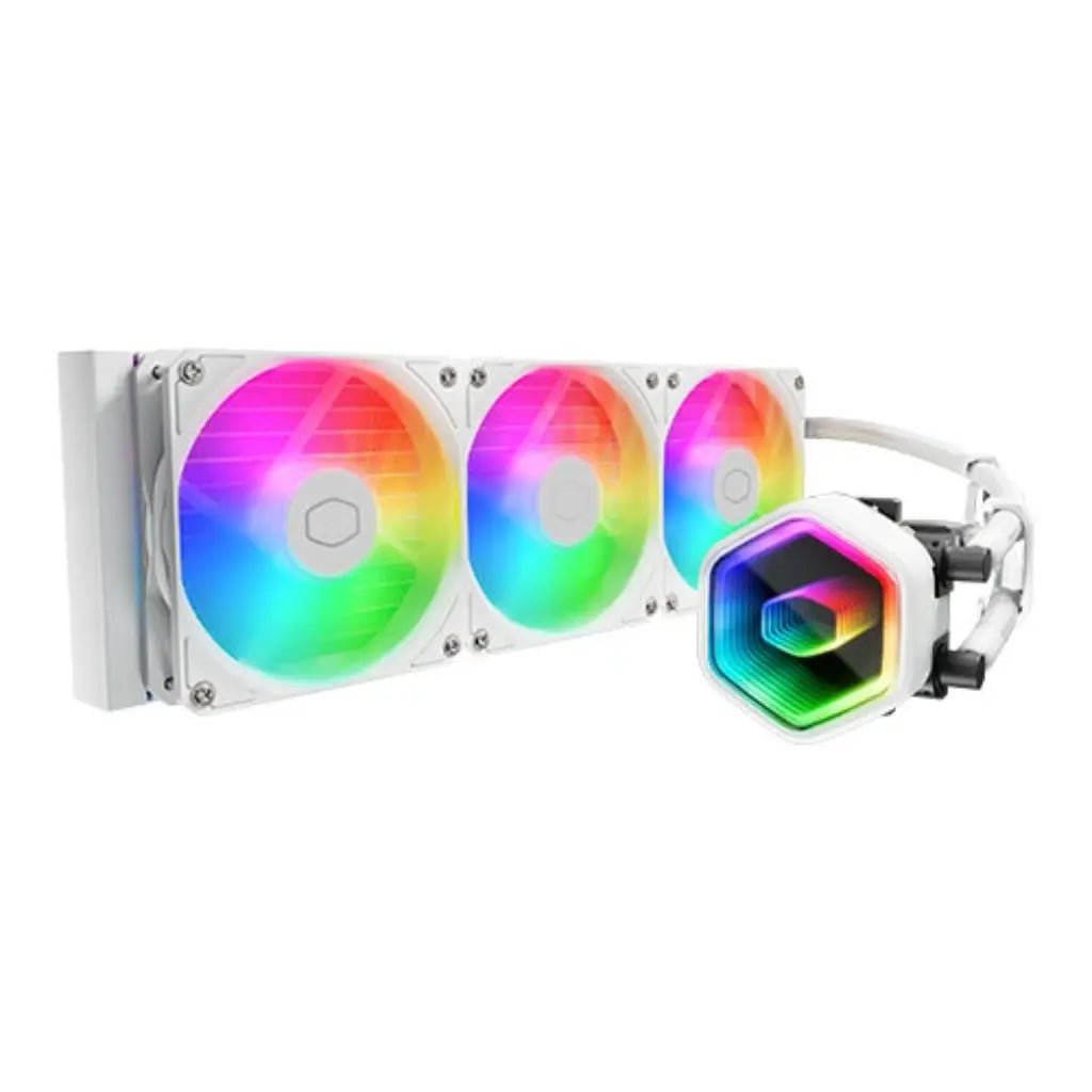 Cooler Master MasterLiquid 360 Core II ARGB 360mm All-In-One CPU Liquid Cooler - White Edition