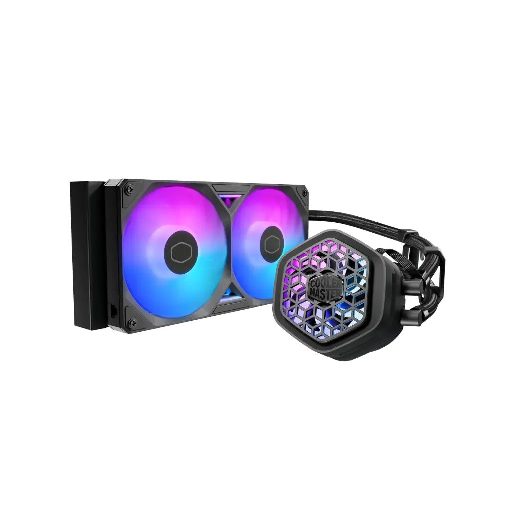 Cooler Master MasterLiquid Atmos II 360mm ARGB Liquid CPU Cooler with VRM Fan - Black