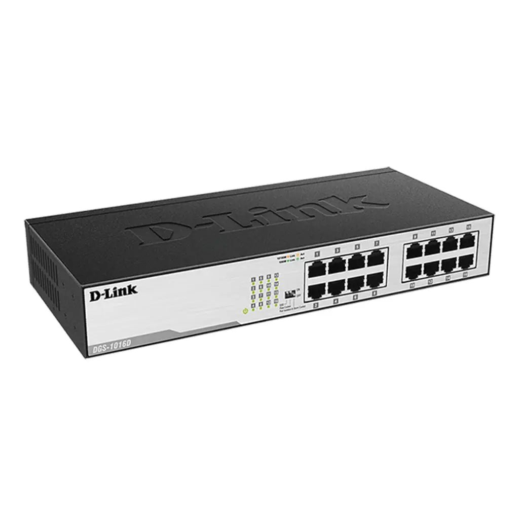 D-Link DGS-1016D 16-Port Gigabit Ethernet Unmanaged Desktop Network Switch