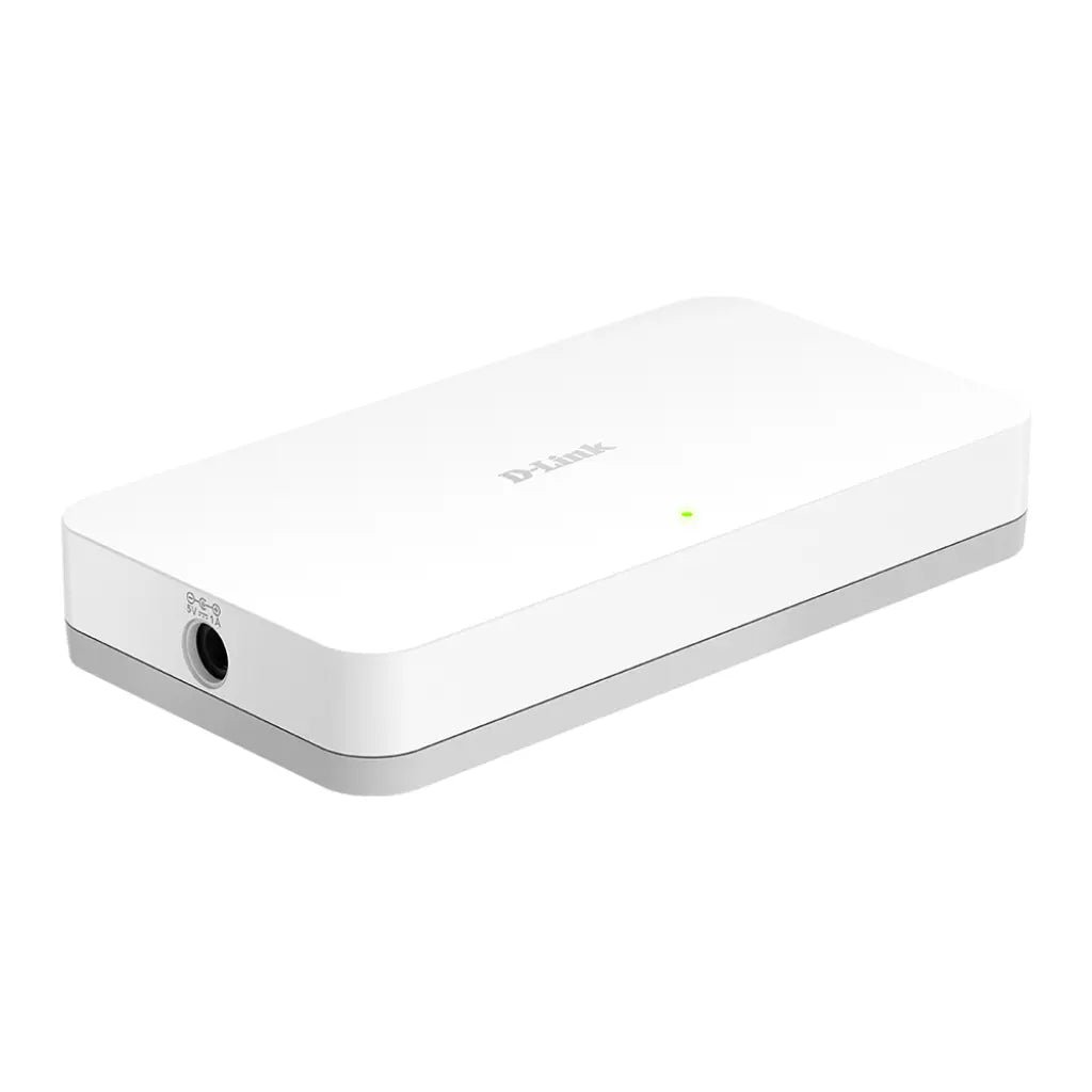 D-Link DGS-1008A 8-Port Gigabit Ethernet Unmanaged Desktop Switch with Silent Fanless Design