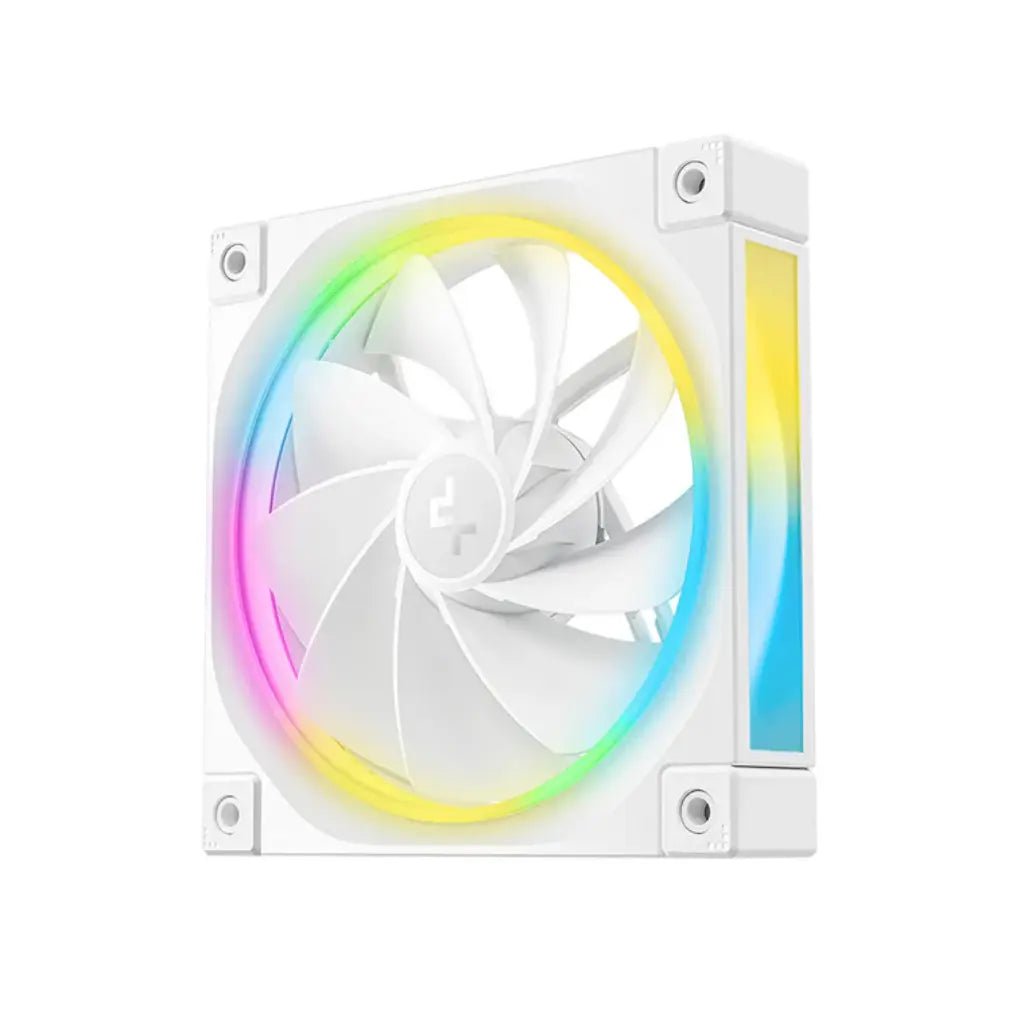 DeepCool FL12R WH 120mm ARGB Reverse Blade PWM Case Fan - 3-Pack White