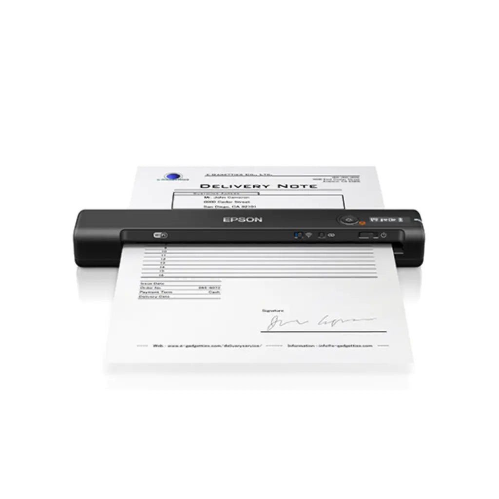 Epson WorkForce ES-60W Wireless Portable Sheetfed Document Scanner for Business and Home Office