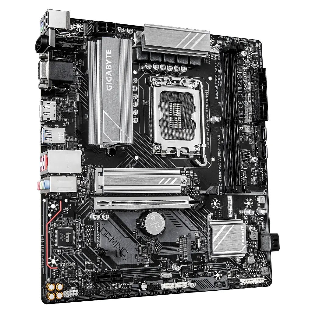 Gigabyte B760M GAMING WIFI 6E Gen5 Intel B760 LGA1700 DDR5 Micro-ATX Motherboard