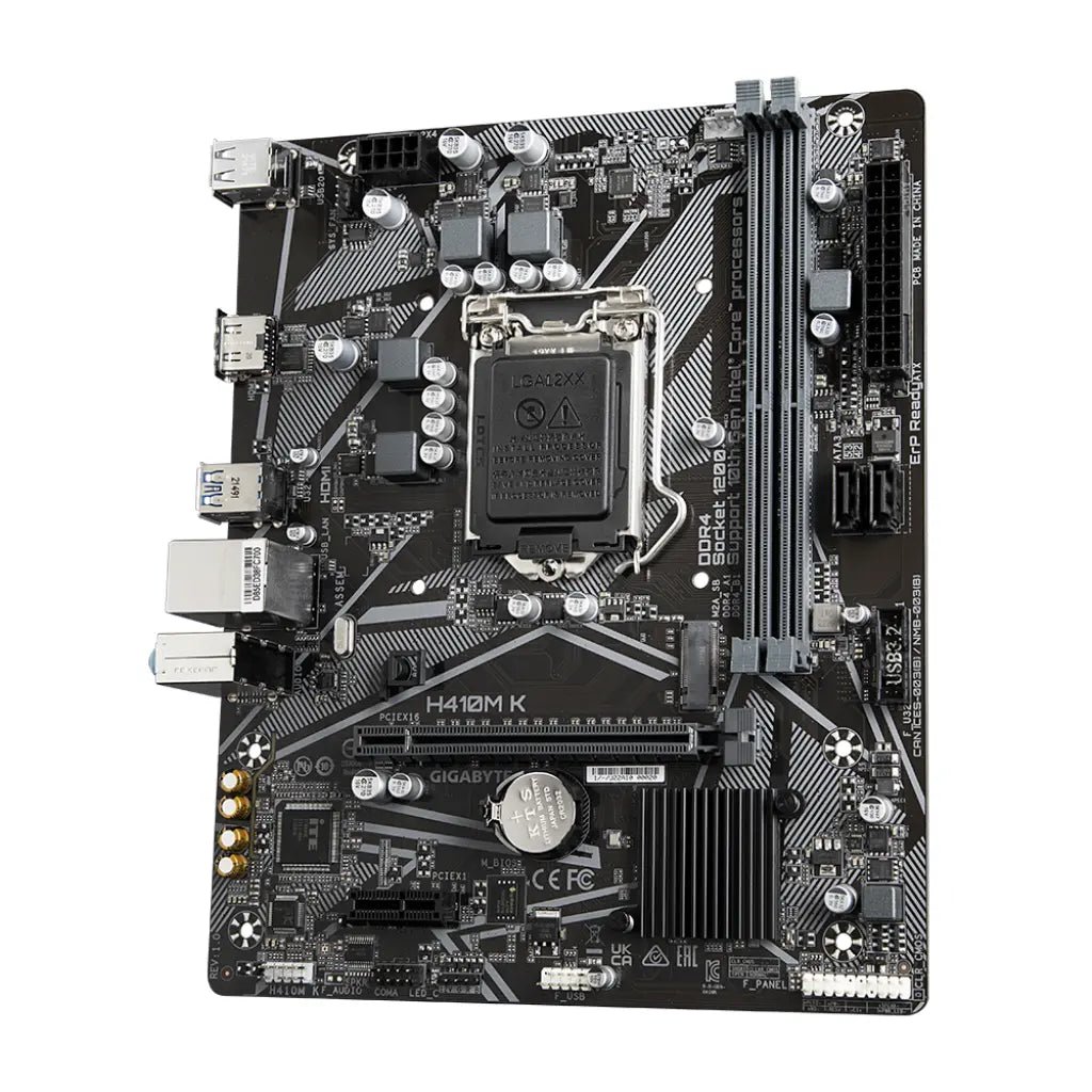 Gigabyte H410M-K Intel H410 Chipset LGA1200 Socket DDR4 Micro-ATX Motherboard