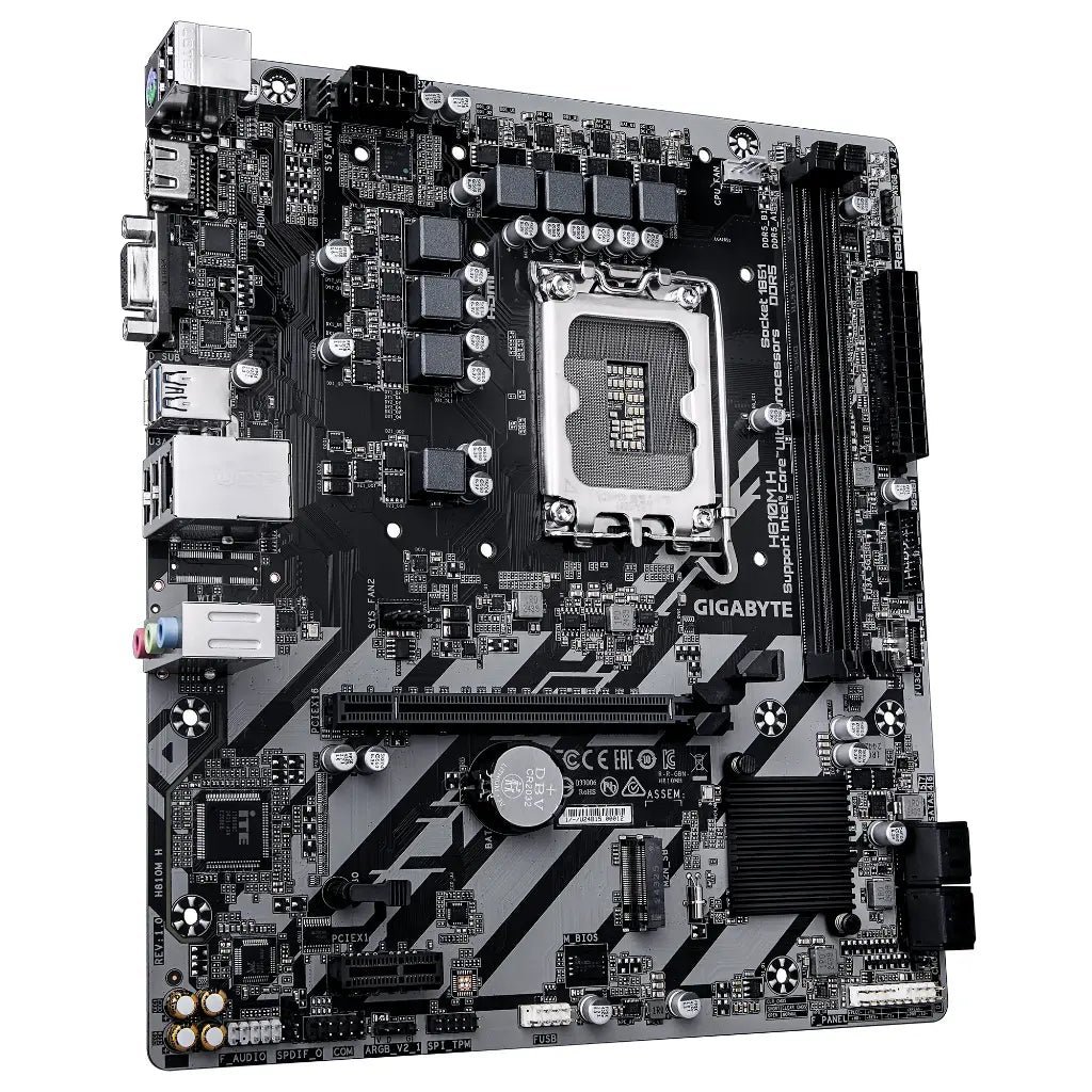 Gigabyte H810M H Intel H810 Chipset LGA1851 Socket DDR5 Micro ATX Motherboard