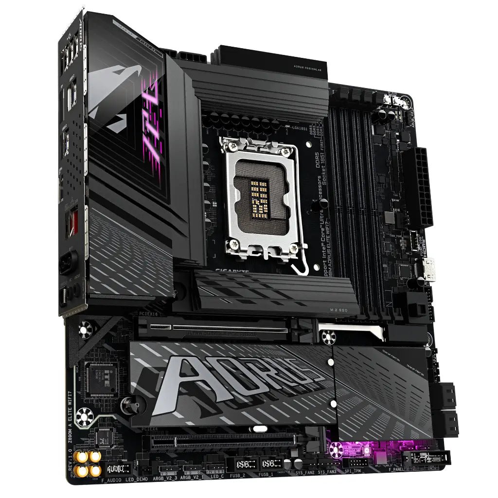 Gigabyte Z890M AORUS ELITE WI-FI 7 Intel Z890 LGA1851 DDR5 mATX Gaming Motherboard