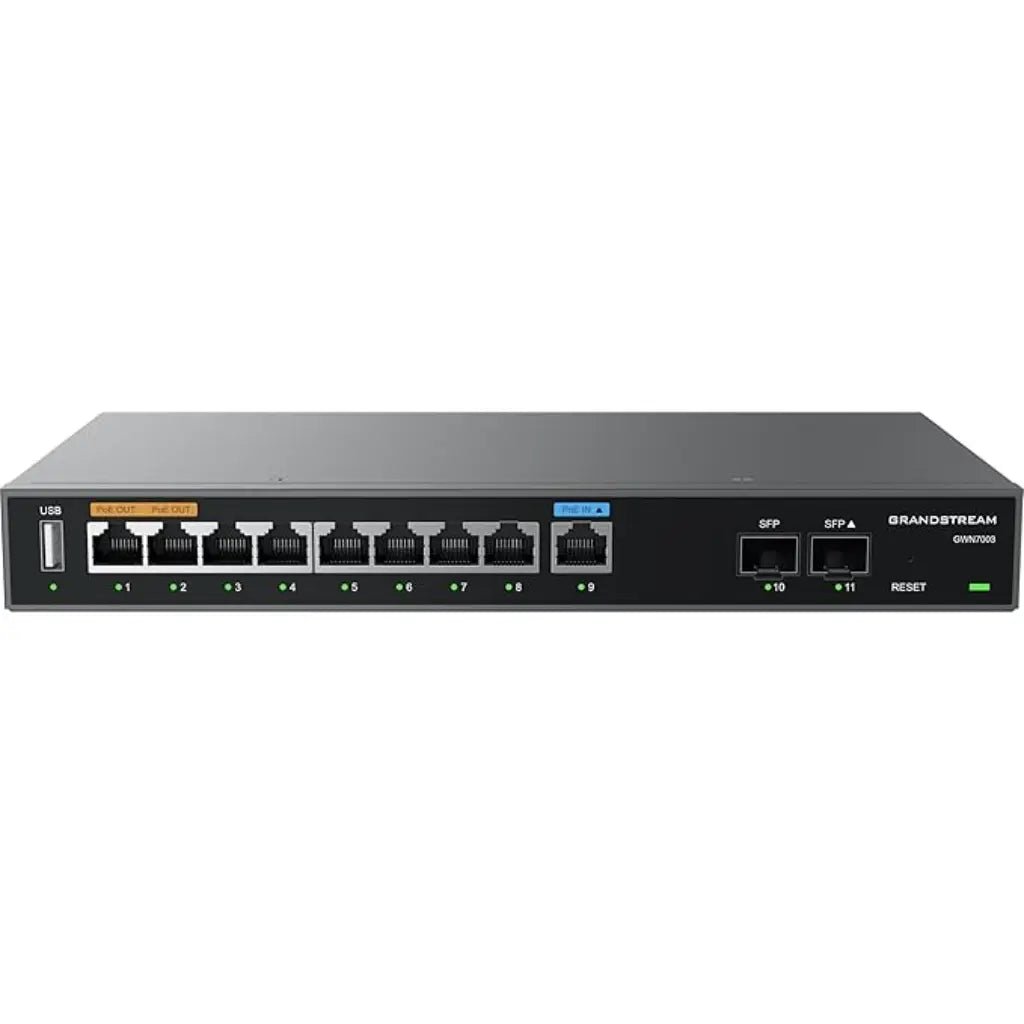 Grandstream GWN7003 High-Performance Multi-WAN Gigabit VPN Router with 4 Gigabit Ethernet and 2 SFP Ports