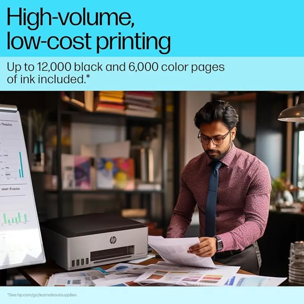 HP Smart Tank 580 Wireless All-in-One Ink Tank Printer with Mobile Printing and High-Capacity Ink System