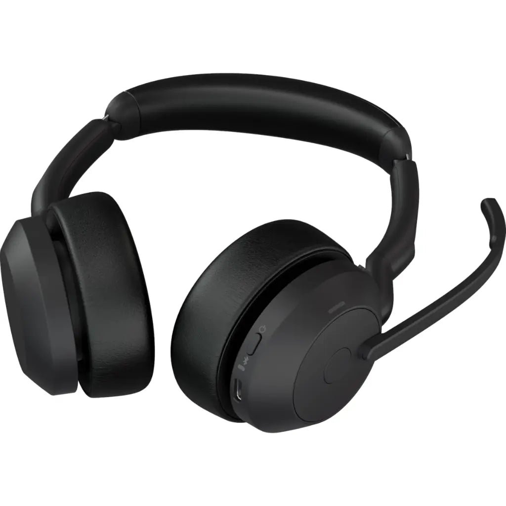 Jabra Evolve2 55 Professional UC Stereo Bluetooth Wireless Headset with Active Noise Cancellation and USB-C Adapter
