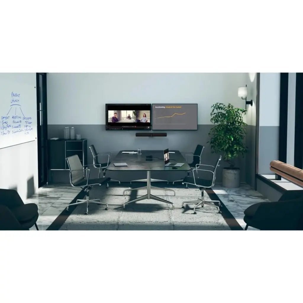 Jabra PanaCast 50 180° Panoramic 4K Intelligent Video Bar for Meeting Rooms with 13MP Triple Cameras and 8-Microphone Array