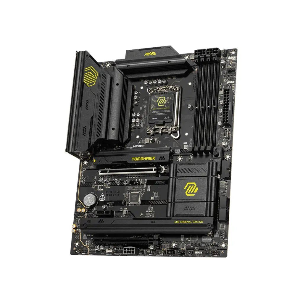MSI MAG B860 TOMAHAWK WIFI Intel B860 LGA 1851 DDR5 ATX Motherboard with Wi-Fi 7 - High Performance Gaming Motherboard