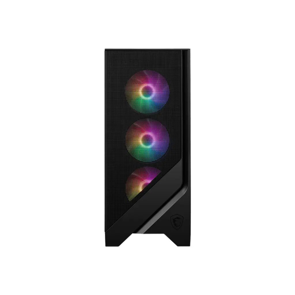 MSI MAG FORGE 120A Airflow Mid-Tower ATX PC Case with Tempered Glass Side Panel and Pre-installed Fans