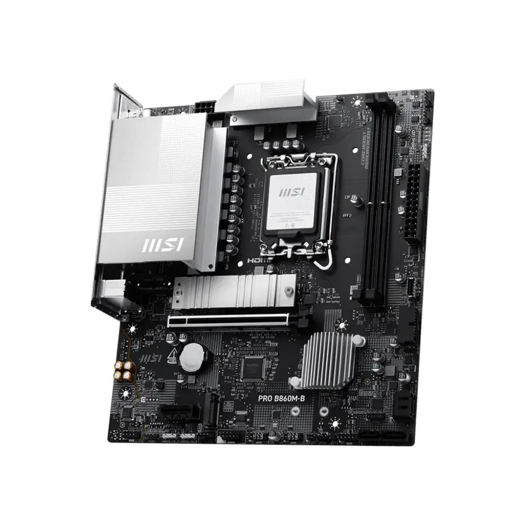 MSI PRO B860M-B Intel B860 Chipset LGA1851 Socket mATX DDR5 Motherboard