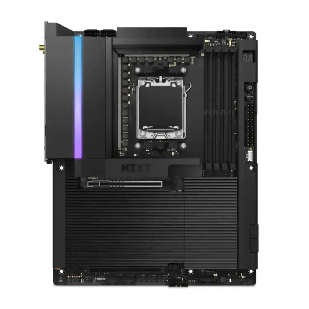 NZXT N9 X870E ATX DDR5 Wi-Fi 7 Full Cover RGB Gaming Motherboard for AMD Ryzen Processors