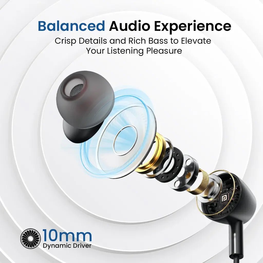 Portronics Harmonics Z10 Wireless Neckband with Bluetooth 5.3 and 35-Hour Battery Life
