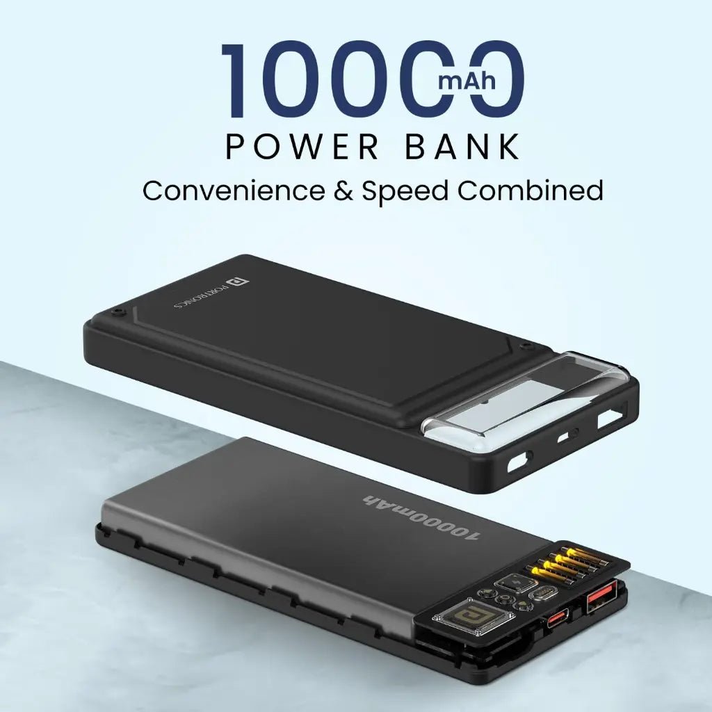 Portronics Luxcell C 10000mAh 22.5W Fast Charging Slim Power Bank (POR 2263)