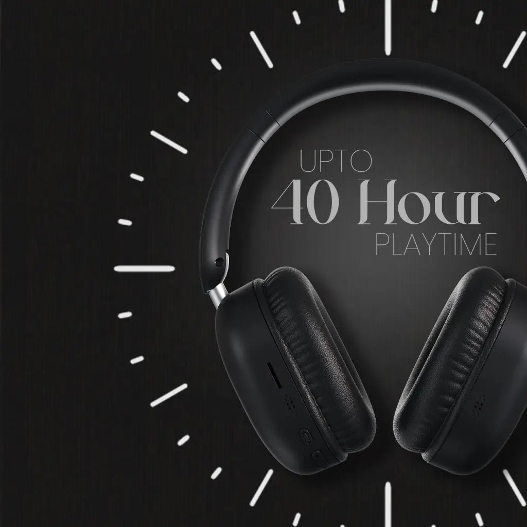 Portronics Muffs M6 (POR 3261) Over-Ear Wireless Bluetooth Headphones with 40-Hour Playtime
