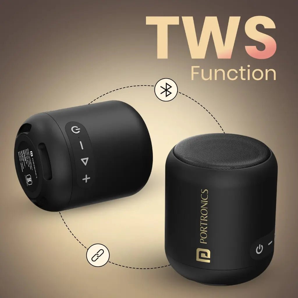 Portronics SoundDrum 1 (POR 1288) 10W Portable Bluetooth Speaker with Enhanced Bass