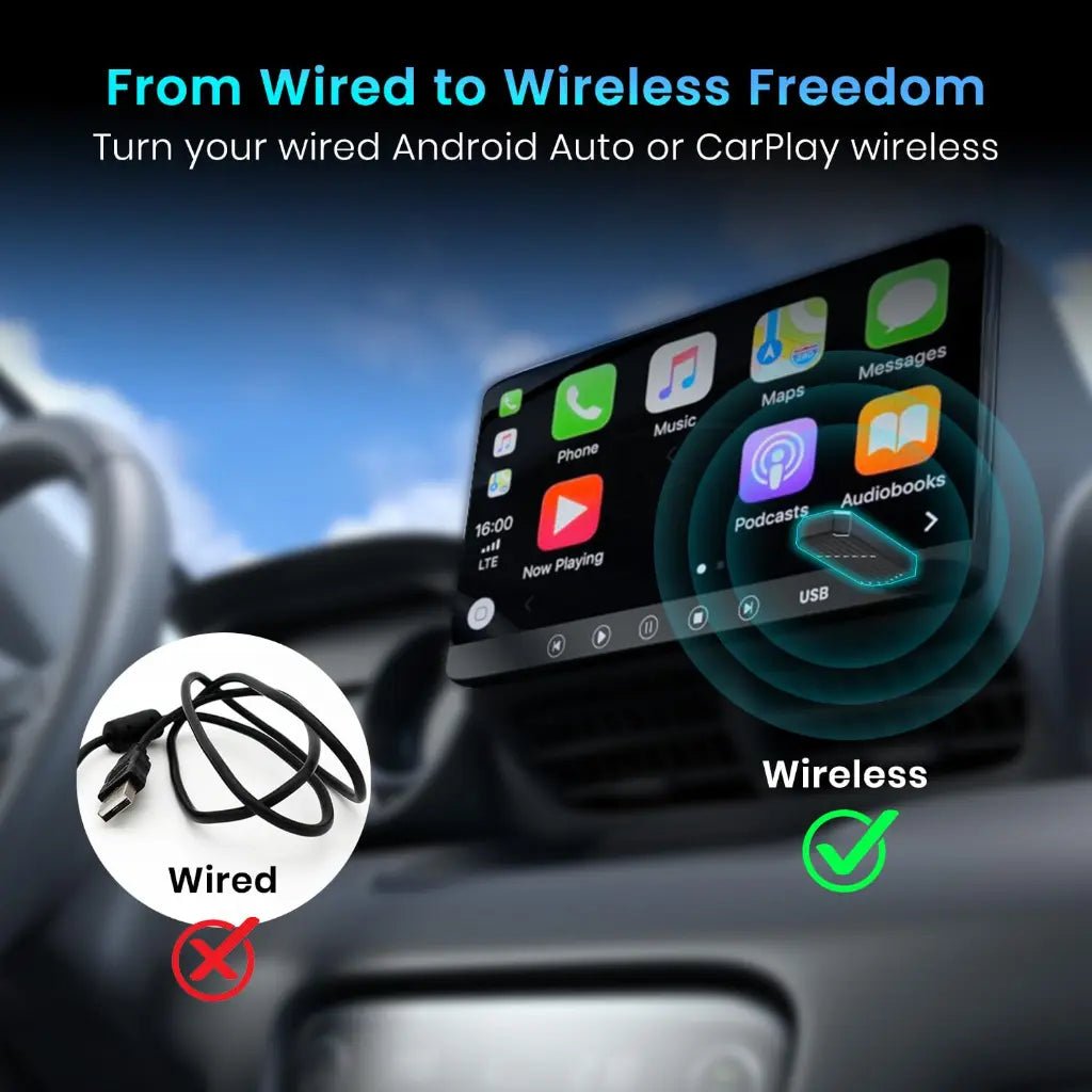 Portronics Tune 2-in-1 Wireless Bluetooth Car Audio Receiver and USB Adapter - Black