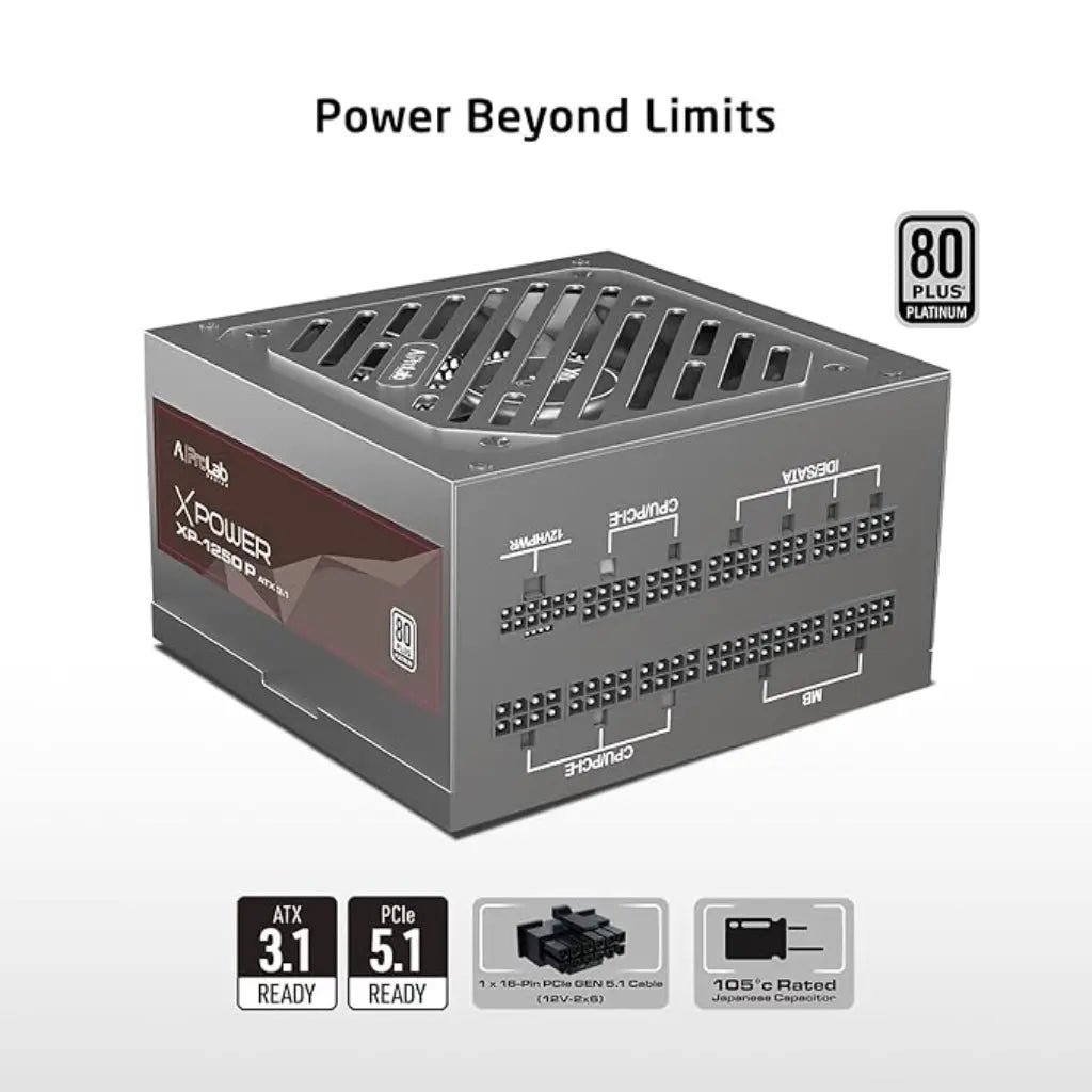 Prolab XPower XP-1250P 1250W 80+ Platinum Fully Modular ATX 3.1 Power Supply Unit