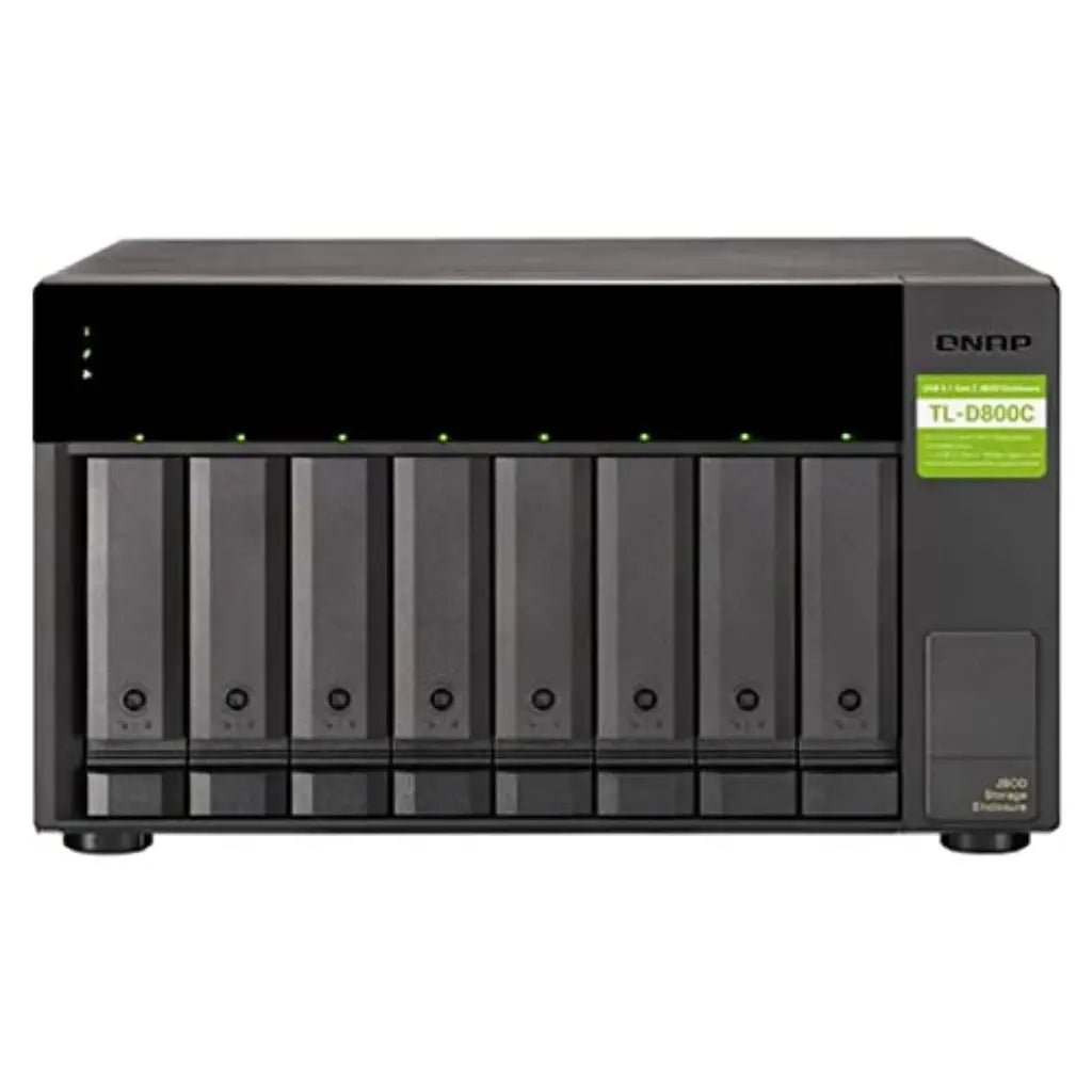 QNAP TL-D800C 8-Bay USB 3.2 Gen 2 Type-C JBOD Desktop Storage Expansion Enclosure