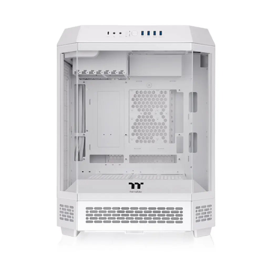 Thermaltake The Tower 600 ATX Mid Tower Tempered Glass PC Case - Snow Edition