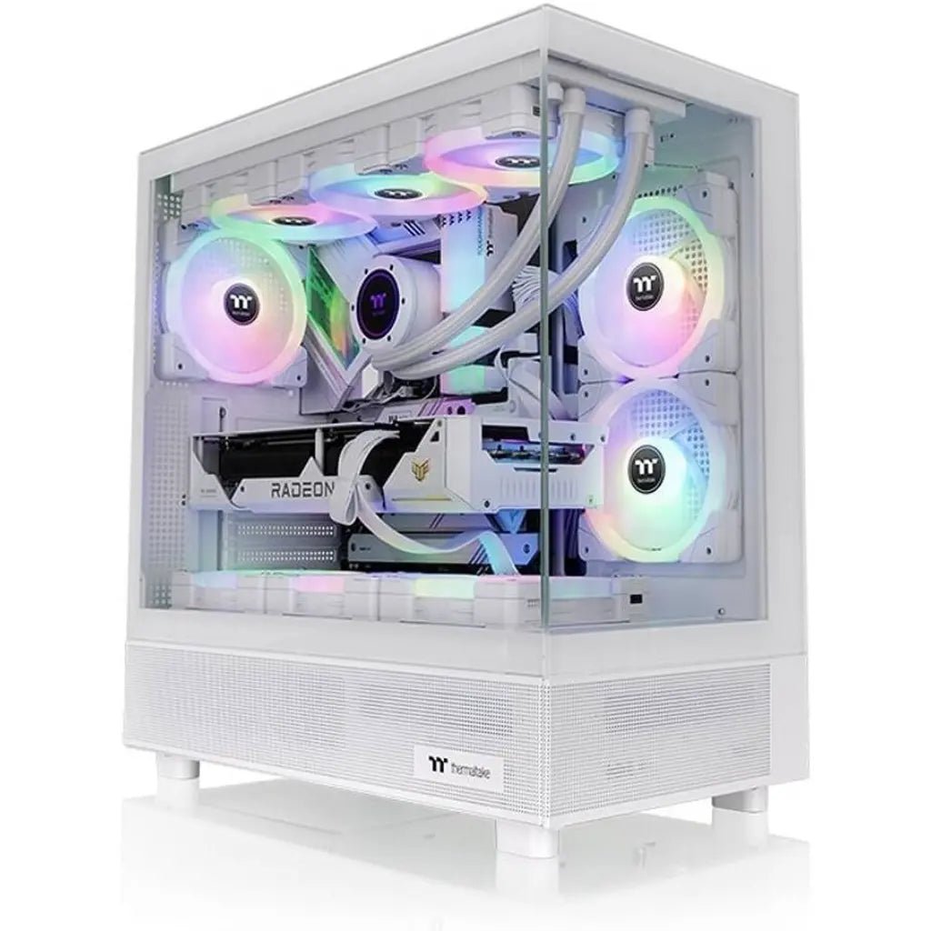 Thermaltake View 270 TG ARGB Mid Tower Tempered Glass PC Case - Snow White Edition