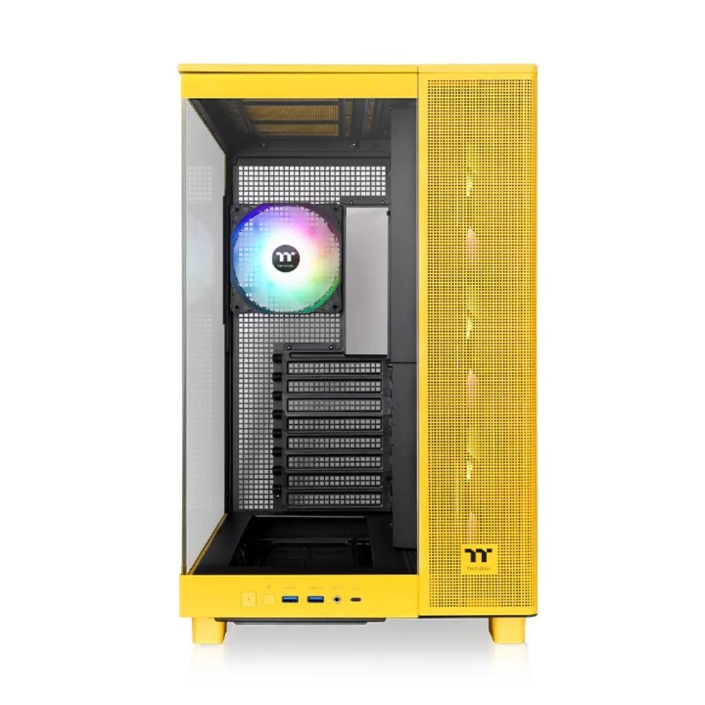 Thermaltake View 380 XL TG ARGB ATX Mid Tower Tempered Glass PC Case - Bumblebee Edition