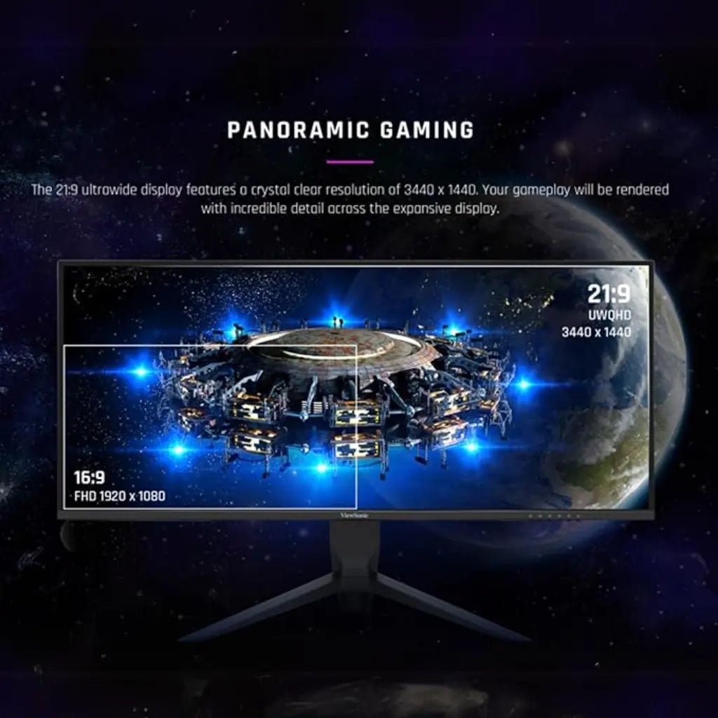 ViewSonic VX3480-2K-PRO 34-inch Ultrawide UWQHD 165Hz 1ms Gaming Monitor