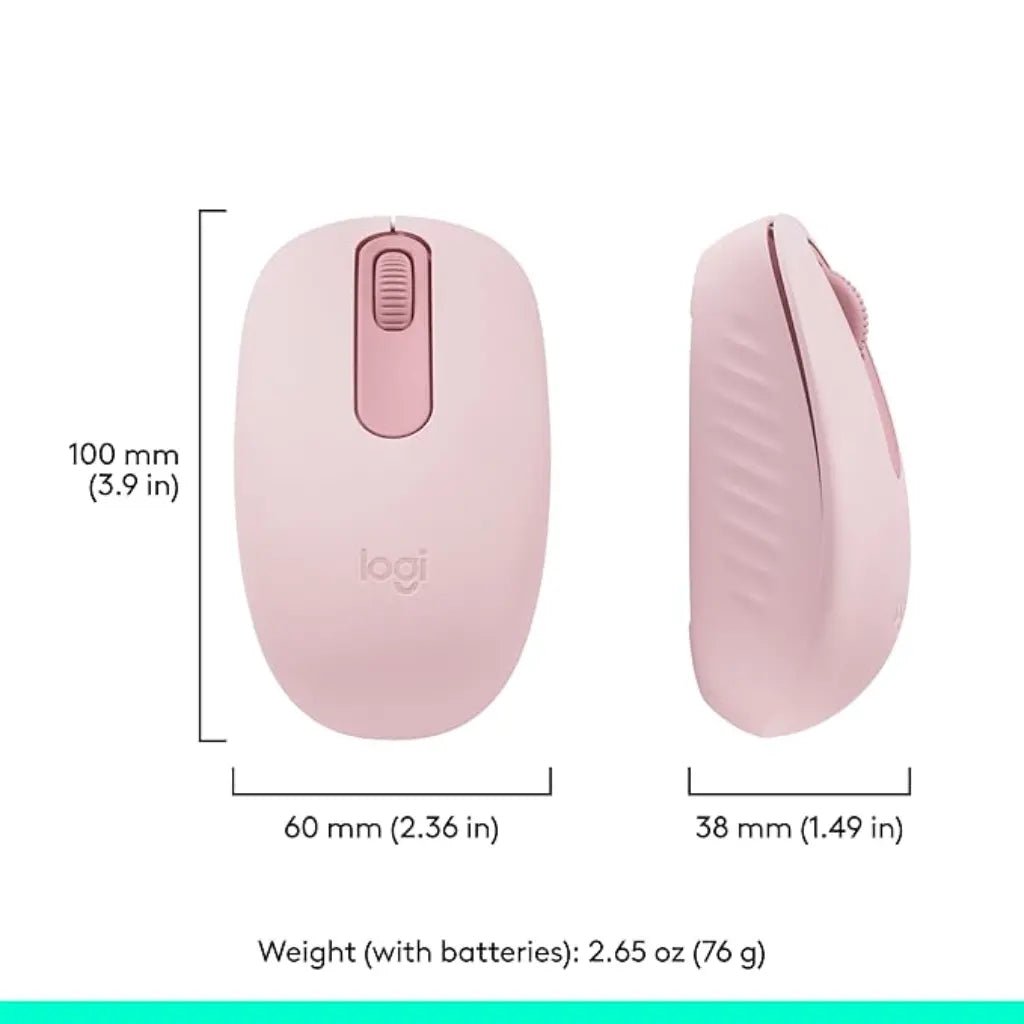 Logitech M196 Compact Bluetooth Wireless Optical Mouse - Rose