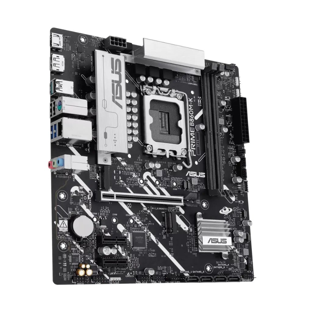 ASUS PRIME B860M-K Intel B860 Chipset LGA1851 Socket DDR5 Micro-ATX Motherboard