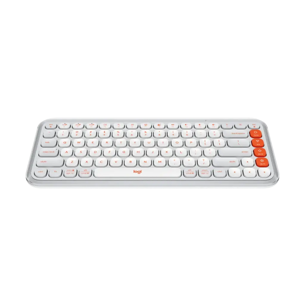 Logitech POP Icon Keys Slim Multi-Device Wireless Bluetooth Keyboard - Off White