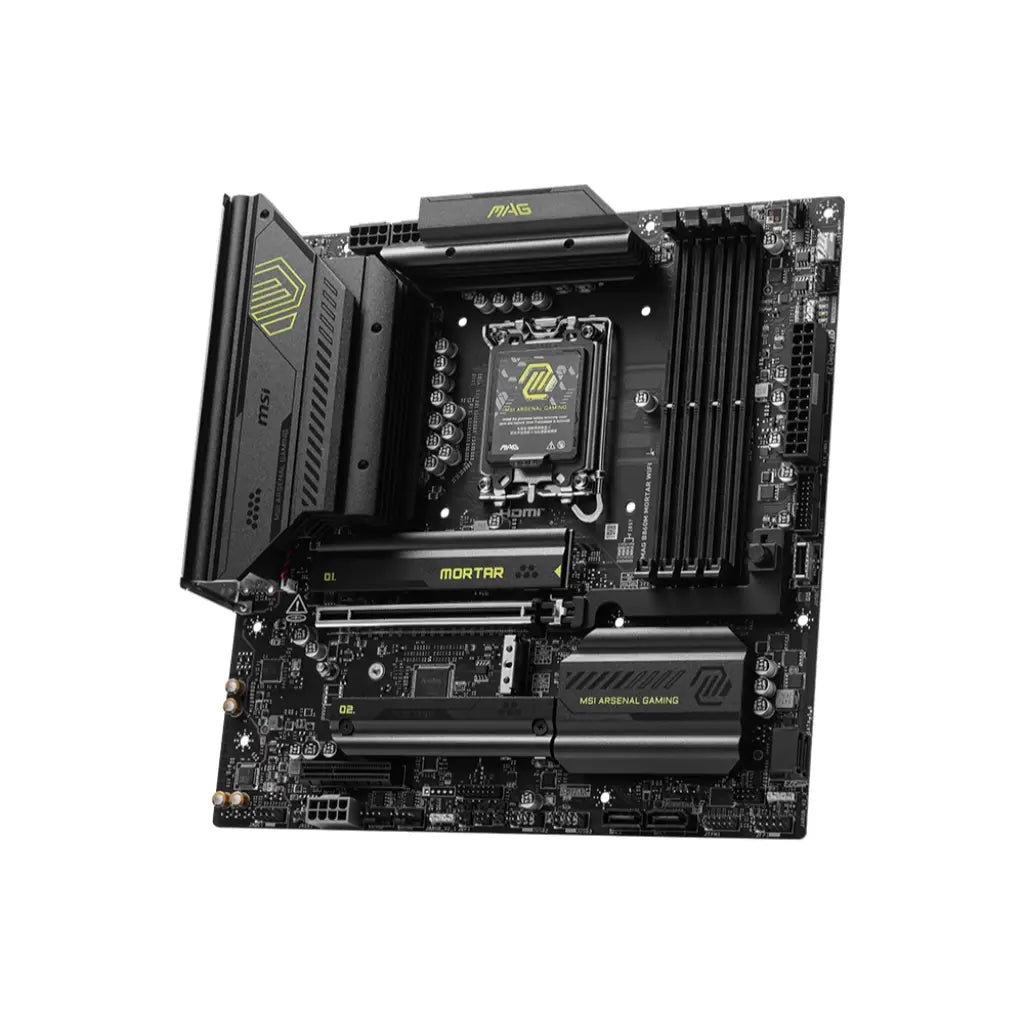 MSI MAG B860M Mortar WiFi 7 Intel B860 LGA1851 Micro-ATX DDR5 Gaming Motherboard