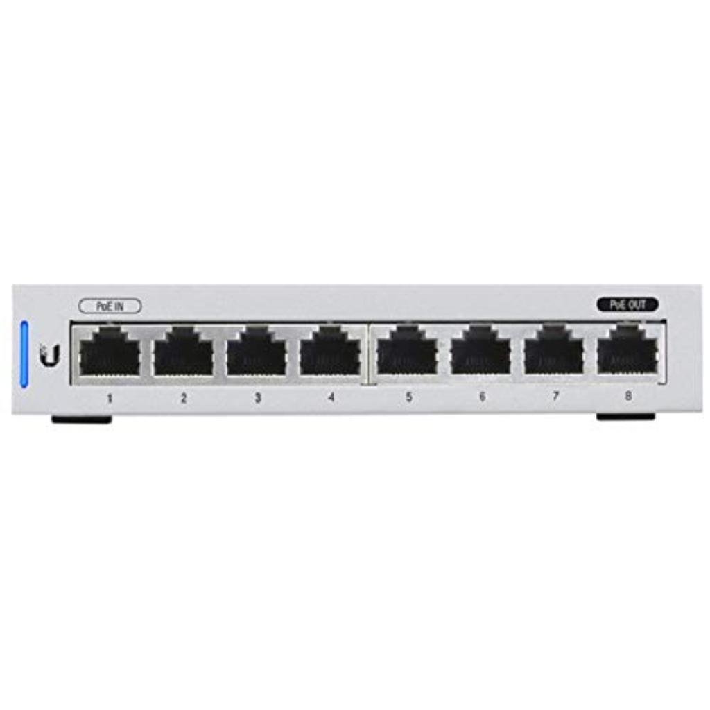 Ubiquiti UniFi Switch 8-Port Managed Gigabit Switch with PoE Passthrough (US-8)