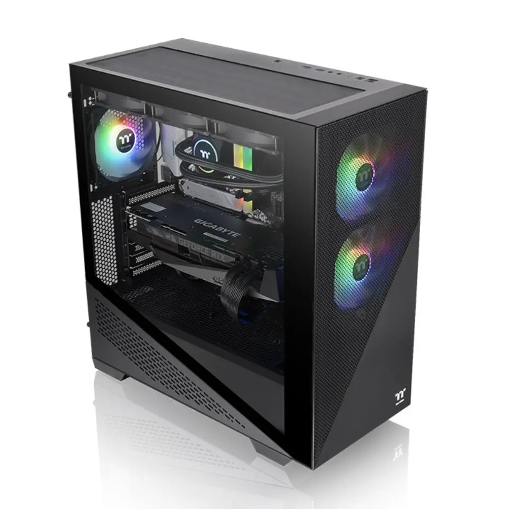 Thermaltake Divider 370 ARGB Mid Tower ATX PC Case with Tempered Glass Side Panel