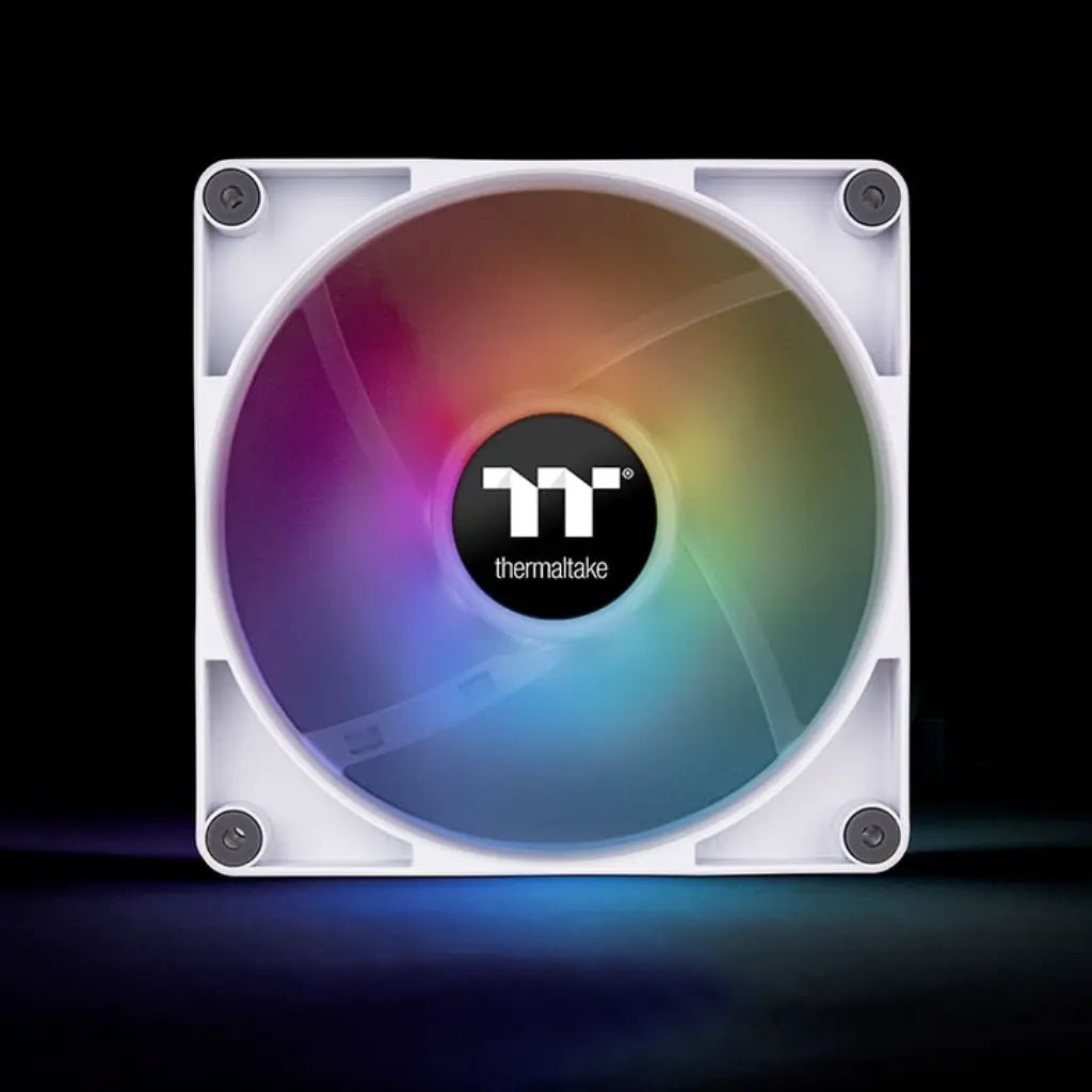Thermaltake CT120 ARGB Sync 120mm PWM High-Performance CPU Cooling Fan - White (2-Pack)