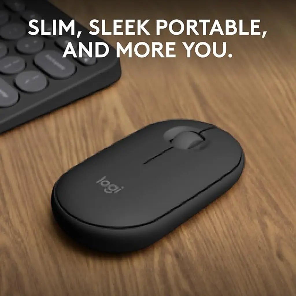 Logitech Pebble Mouse 2 M350s Slim Multi-Device Bluetooth Wireless Mouse - Graphite