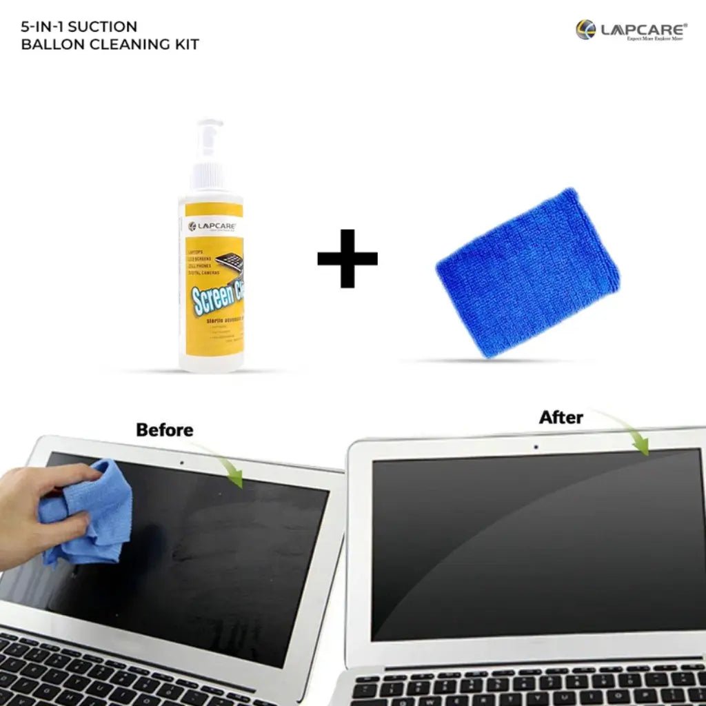 Lapcare 5-in-1 Professional Laptop Cleaning Kit with Microfiber Cloth