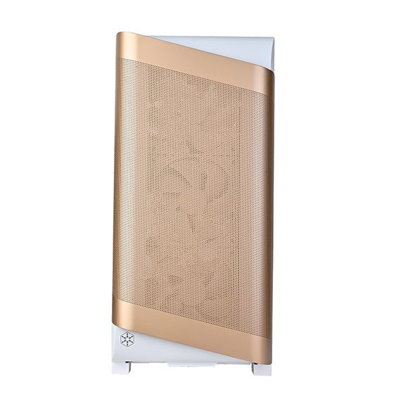 SilverStone SETA A2 ATX Mid Tower PC Case with Tempered Glass Side Panel - White and Rose Gold Edition