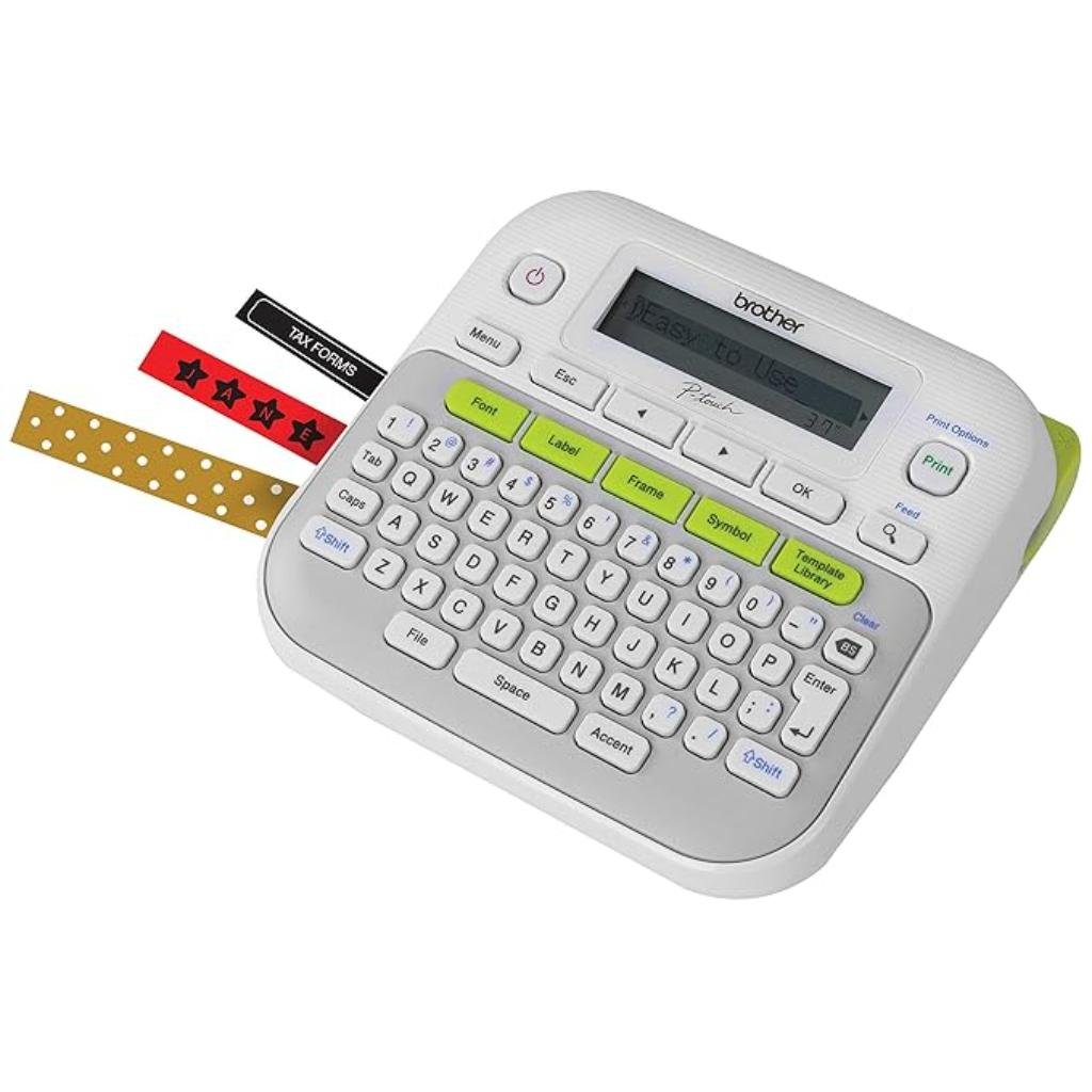 Brother PT-D210 Compact Desktop Label Maker with QWERTY Keyboard