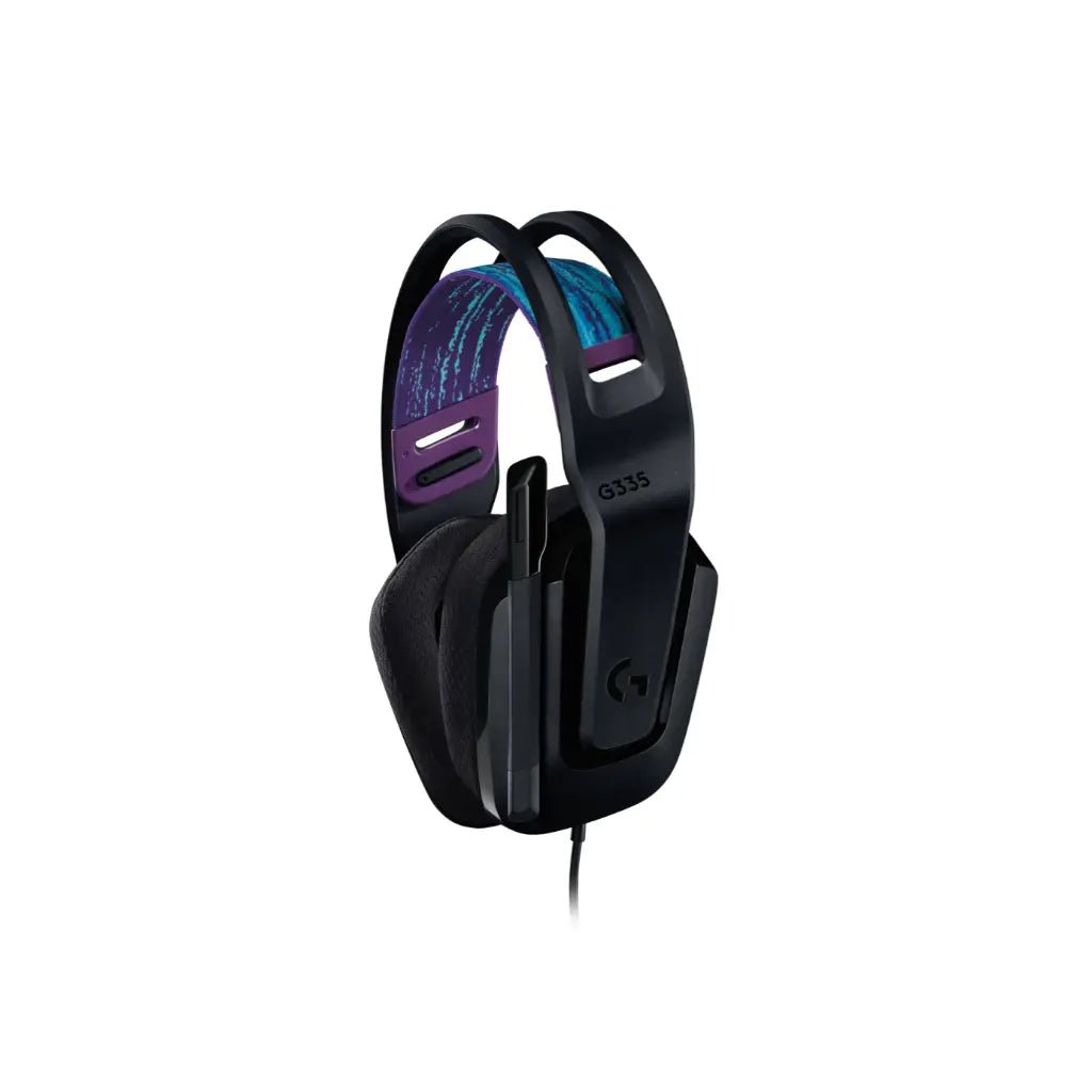Logitech G335 Wired Lightweight Gaming Headset with Flip-to-Mute Microphone - Black