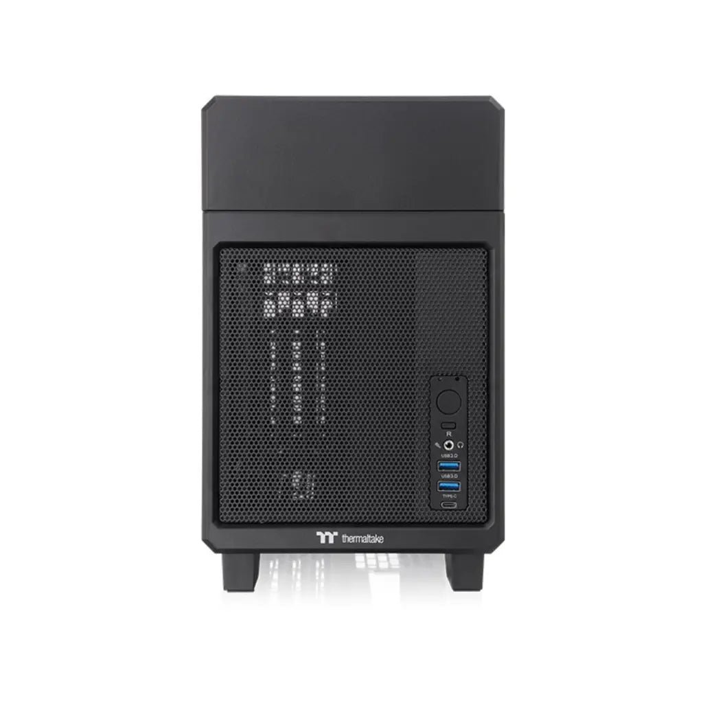 Thermaltake TR100 Mini-ITX Dual-Chamber Small Form Factor PC Case with Included PCIe 4.0 Riser Cable