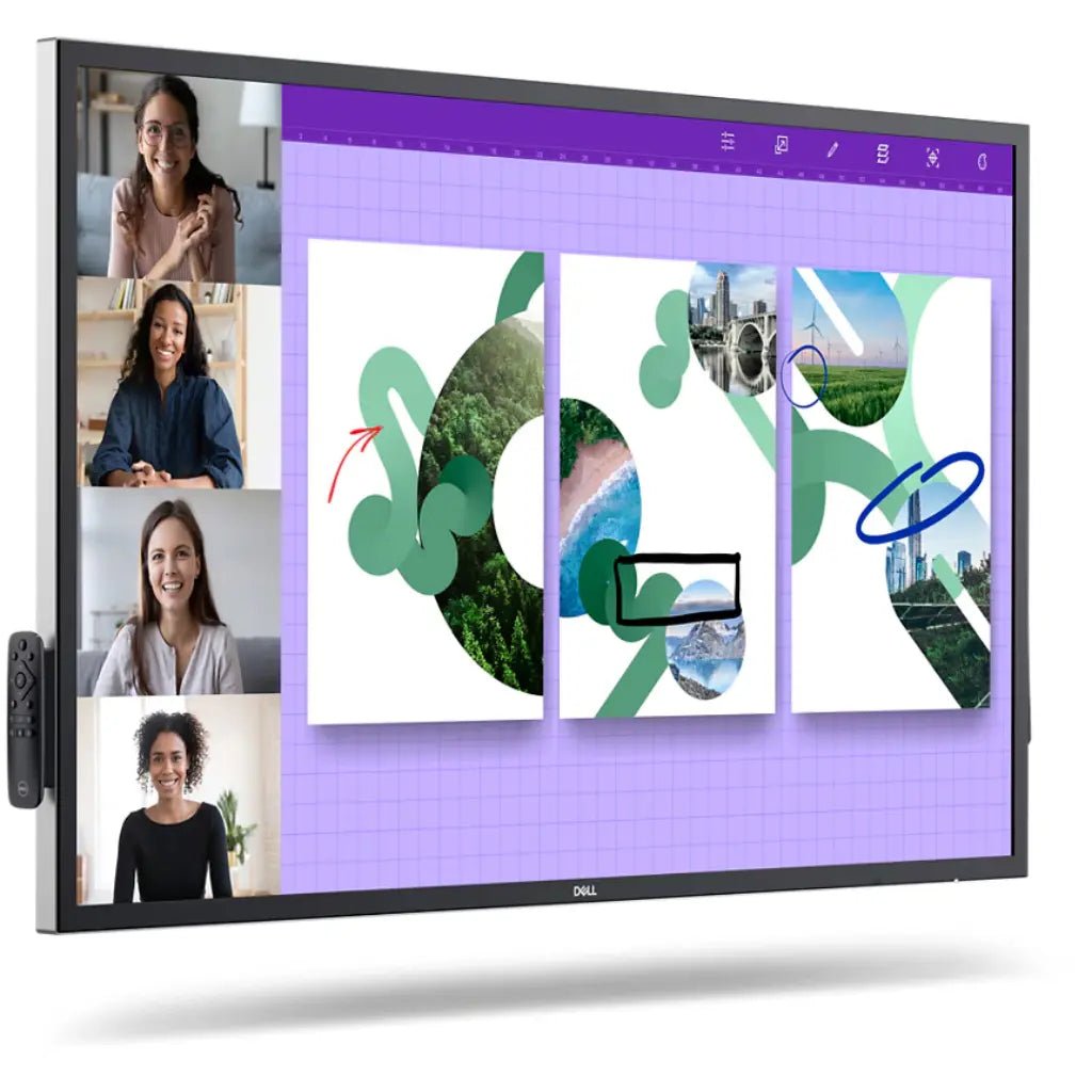Dell P5524QT 55-inch 4K UHD Interactive Touchscreen Monitor with USB-C and HDMI Connectivity