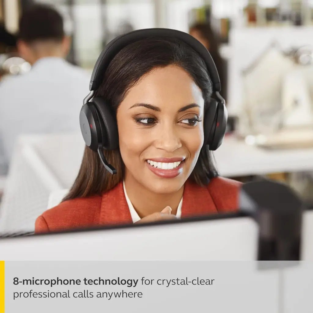 Jabra Evolve2 75 Professional Wireless Noise-Canceling Headset with USB-C Bluetooth Adapter