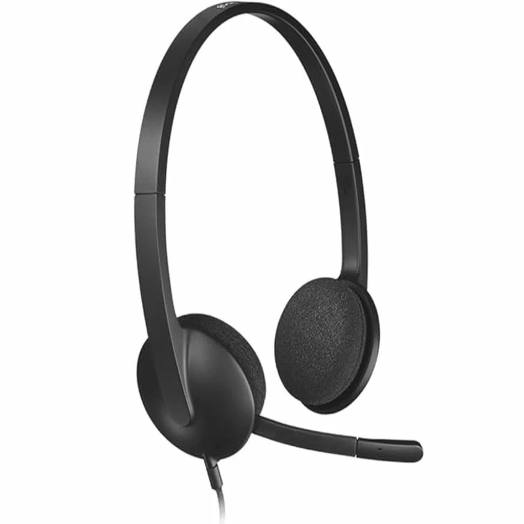 Logitech H340 USB Wired Stereo Headset with Noise-Cancelling Microphone - Black